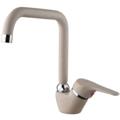 Trade Shop - Rubinetto Miscelatore Lavello Fragranite Avena Per Lavello Cucina Monocomando
