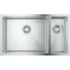 Grohe Lavelli - Lavello K700 Con Sistema Di Scarico, 760x450 Mm, Acciaio Inox Spazzolato 31575SD1