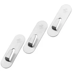 Set 3 Ganci Adesivi Parete Gancio Adesivo Cucina Porta Strofinacci 7cm Pedrini