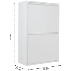 Pattumiera Per Raccolta Differenziata EcoPatty, Mobile Metallo Salvaspazio, Interno/Esterno, Grigio -Wenko Negozio 50896781 3