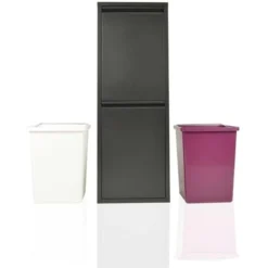 Pattumiera Per Raccolta Differenziata EcoPatty, Mobile Metallo Salvaspazio, Interno/Esterno, Nero 8 Pattumiera Per Raccolta Differenziata EcoPatty, Mobile Metallo Salvaspazio, Interno/Esterno, Nero -Wenko Negozio 50896786 4