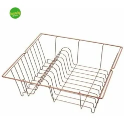 SCOLAPIATTI 1 PIANO METALTEX LIPSIA FINITURA RAME 36 X 33 X 12 CM