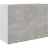 Armadio Sospeso Grigio Cemento 80x31x60 Cm In Truciolato