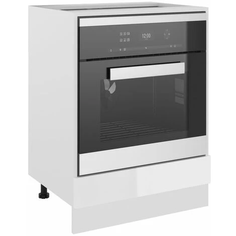 Armadio Per Forno Bianco Lucido 60x46x81,5 Cm In Truciolato 4 Armadio Per Forno Bianco Lucido 60x46x81,5 Cm In Truciolato - immagine 4