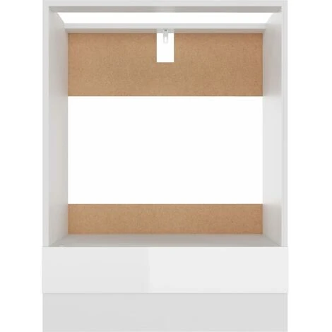 Armadio Per Forno Bianco Lucido 60x46x81,5 Cm In Truciolato 5 Armadio Per Forno Bianco Lucido 60x46x81,5 Cm In Truciolato - immagine 5