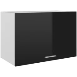Armadio Sospeso Nero Lucido 60x31x40 Cm In Truciolato