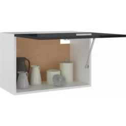 Armadio Sospeso Nero Lucido 60x31x40 Cm In Truciolato 8 Armadio Sospeso Nero Lucido 60x31x40 Cm In Truciolato -Wenko Negozio 51101258 4