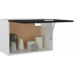 Armadio Sospeso Nero 60x31x40 Cm In Truciolato 8 Armadio Sospeso Nero 60x31x40 Cm In Truciolato -Wenko Negozio 51119302 4