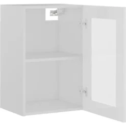 Armadio Sospeso Con Vetro Bianco Lucido 40x31x60 Cm Truciolato -Wenko Negozio 51129379 5