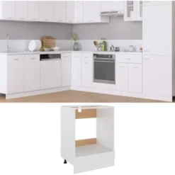 Armadio Per Forno Bianco 60x46x81,5 Cm In Truciolato
