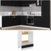 Armadio Per Forno Nero 60x46x81,5 Cm In Truciolato