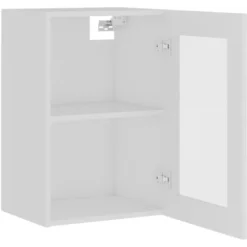 Armadio Sospeso Con Vetro Bianco 40x31x60 Cm In Truciolato -Wenko Negozio 51129633 5