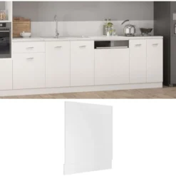 Pannello Lavastoviglie Bianco 59,5x3x67 Cm In Truciolato