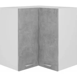 Pensile Angolare Grigio Cemento 50x31x60 Cm In Truciolato