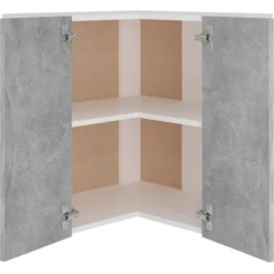 Pensile Angolare Grigio Cemento 50x31x60 Cm In Truciolato -Wenko Negozio 51130051 5