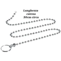 Tappo Di Scarico In Gomma Con Catena A Sfera 4.5X1.5cm Per Lavello Vasca Bagno -Wenko Negozio 51216245 4