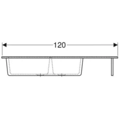 Lavello Romano Con Due Vasche E Uno Scolapiatti 1200x600mm. Allia -Wenko Negozio 51662265 3