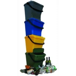 Pattumiera Contenitore Per Differenziata Urbaplus Colore Verde 40Lt