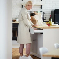 Relaxdays Portaposate Da Cassetto, Estraibile Larghezza Var., Da 5 A 7 Scomparti In Bambù HLP: 5,5x48,5x37 Cm, Marrone -Wenko Negozio 51971387 3