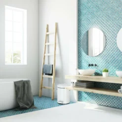 Relaxdays Pattumiera Vintage Con Pedale, Cestino Per La Spazzatura Per Bagno E Cucina, 3 Litri, Bianco -Wenko Negozio 51971655 3