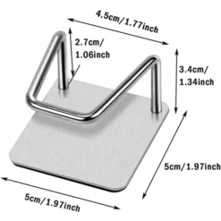 Supporto Per Lavello In Spugna Da 4 Pezzi, Supporto Per Spugna Da Cucina, Supporto Per Spugna Adesivo, Gancio Per Lavello In Spugna, Supporto Per Lavello In Spugna Impermeabile In Acciaio Inossidabile -Wenko Negozio 52009890 3