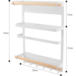 Magnetico Salvaspazio Portaspezie, Portaspezie Da Appendere Mensola Cucina Da Appendere Al Frigo Porta Spezie Mensola Bagno Porta Spezie Da Appendere Con 6 Ganci 34 X 27,5 X 7,5 Cm 9 Magnetico Salvaspazio Portaspezie, Portaspezie Da Appendere Mensola Cucina Da Appendere Al Frigo Porta Spezie Mensola Bagno Porta Spezie Da Appendere Con 6 Ganci 34 X 27,5 X 7,5 Cm -Wenko Negozio 53118299 5