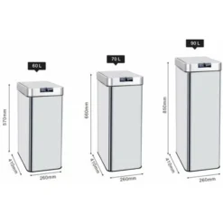 Cestino Da Cucina Automatico 90 L SILVERLAKE -Wenko Negozio 53284589 5