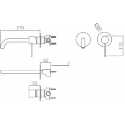Miscelatore A Parete Etna Imex GLT023 -Wenko Negozio 53286553 5