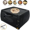 KuKoo - Mini Forno Tandoori Elettrico Fornetto Per Pizza Piadine Panini Con Piastra Superiore Anti Aderente Per Ricette Orientali Capacità 13L 2100W