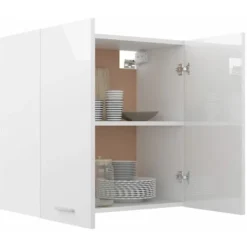 Armadio Sospeso Bianco Lucido 60x31x60 Cm In Truciolato -Wenko Negozio 53428380 3