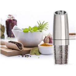Set 2 Macina Sale Pepe Elettrico Aautomatico A Gravita Macinazione Regolabile -Wenko Negozio 53717799 5