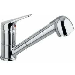 Miscelatore Lavello Cucina Con Doccia 2 Getti Estraibile Piralla Nuvola 0NU00568A16 Cromo