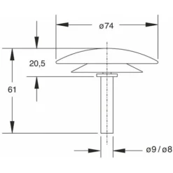Bonomini - Tappaguasti Tappo In Ottone Per Vasca - Articolo: 0847Ot74S7 -Wenko Negozio 53951331 4