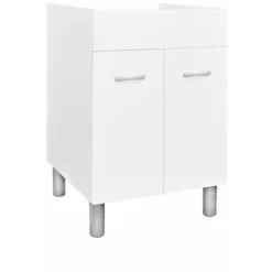 Mobile Sottolavello Cucina Da 90 Cm Solo Per Lavello In Acciaio Inox Da Appoggio - Colore: Bianco (Solo Mobile)