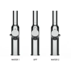 Rubinetto 4 Vie Miscelatore Cucina Cromato Con Canale Separato Per Acqua Filtrata, Canna Mollettone Movibile E Doccia Due Getti Staccabile - Serie BOD -Wenko Negozio 54093705 3