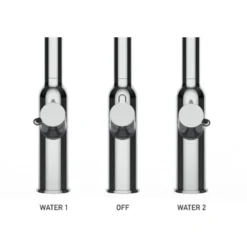 Rubinetto 4 Vie Miscelatore Cucina Nero Opaco Con Canale Separato Per Acqua Filtrata, Canna Nera Movibile E Doccia Due Getti Staccabile - Serie BOD -Wenko Negozio 54093715 3