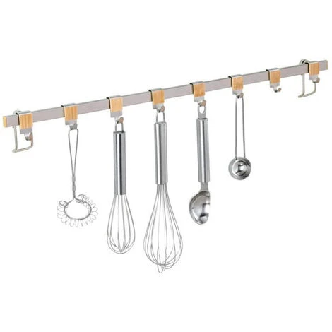 Wenko Barra Con 8 Ganci Premium 60 Cm 1 Wenko Barra Con 8 Ganci Premium 60 Cm
