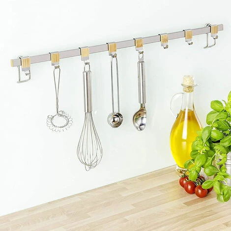 Wenko Barra Con 8 Ganci Premium 60 Cm 4 Wenko Barra Con 8 Ganci Premium 60 Cm - immagine 4