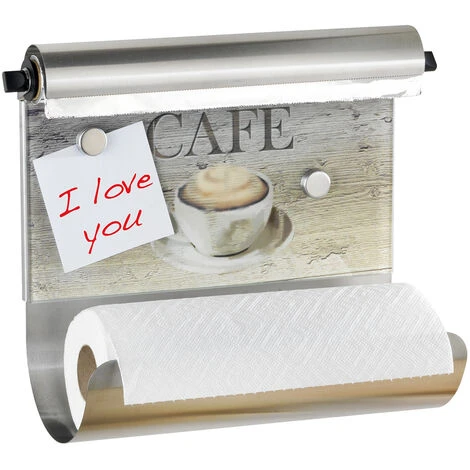 Wenko Porta Rotolo Caf� Magnetico In Vetro Temperato 1 Wenko Porta Rotolo Caf� Magnetico In Vetro Temperato