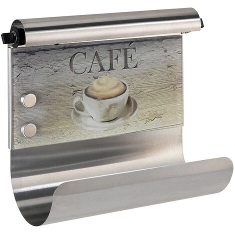 Wenko Porta Rotolo Caf� Magnetico In Vetro Temperato 5 Wenko Porta Rotolo Caf� Magnetico In Vetro Temperato - immagine 5