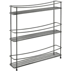 MetalTex Porta Spezie 3 Piani Cm 35x8x37 Touch Therm Kumino-3 Lava