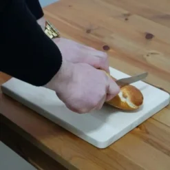 Tagliere In Legno Di Faggio Naturale Con Manico 40x20cm Taglieri Vassoio