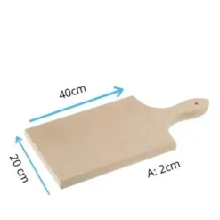 Tagliere In Legno Di Faggio Naturale Con Manico 40x20cm Taglieri Vassoio -Wenko Negozio 54396151 3