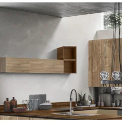 Vano A Giorno Per Cucina, Noce Dark