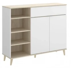 Mobile Cucina 120x40x102 Cm Anita Bianco Opaco E Rovere Naturale Con Due Ante Ed Un Cassetto Bianco E Naturale 8 Mobile Cucina 120x40x102 Cm Anita Bianco Opaco E Rovere Naturale Con Due Ante Ed Un Cassetto Bianco E Naturale -Wenko Negozio 54636860 4