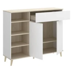 Mobile Cucina 120x40x102 Cm Anita Bianco Opaco E Rovere Naturale Con Due Ante Ed Un Cassetto Bianco E Naturale 9 Mobile Cucina 120x40x102 Cm Anita Bianco Opaco E Rovere Naturale Con Due Ante Ed Un Cassetto Bianco E Naturale -Wenko Negozio 54636860 5