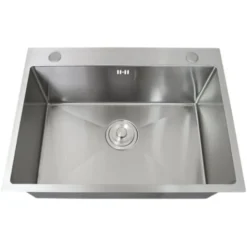 KuKoo - Lavello Da Cucina Singolo Acciaio Inox Squadrato Satinato Resistente Corrosione Lavabo Sottotop Sottopiano Sotto-Piano Integrato Lavandino Integrato Tappo Filtro E Scarico Inclusi Per Uso Comm 8 KuKoo - Lavello Da Cucina Singolo Acciaio Inox Squadrato Satinato Resistente Corrosione Lavabo Sottotop Sottopiano Sotto-Piano Integrato Lavandino Integrato Tappo Filtro E Scarico Inclusi Per Uso Comm -Wenko Negozio 54692252 4