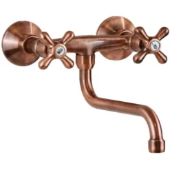 Rubinetto Lavello Cucina A Parete Colore Rame Gattoni 7550/RER0 Rame