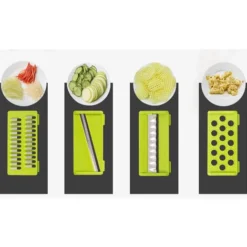 Mandolina Tagliaverdure Affettatrice Manuale Multifunzione 4 Lame Cucina Taglia -Wenko Negozio 55067372 4