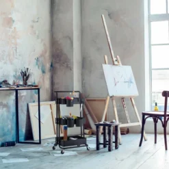 Relaxdays Carrello Da Cucina Con Ruote, 3 Ripiani, 2 Freni, Portaoggetti Per Bagno E Ufficio, HxLxP 86x38x39 Cm, Nero -Wenko Negozio 56842218 5